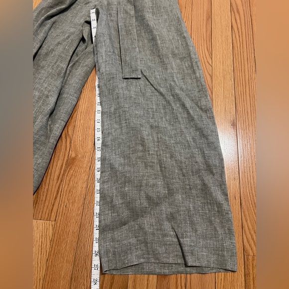 Theory Patch-Pocket Jumpsuit in Hemp. Size 00 color - willow melange - Picture 13 of 14